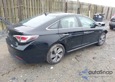 2016 Hyundai Sonata Hybrid Limited from USA, damaged, VIN KMHE34L18GA015791
